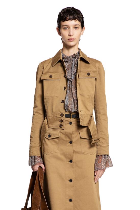  생로랑 자켓 818404Y04VY2100 Brown - SAINT LAURENT