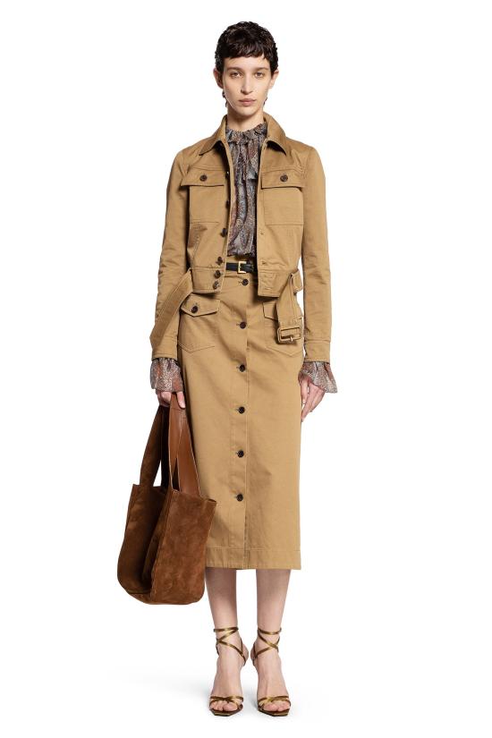  생로랑 자켓 818404Y04VY2100 Brown - SAINT LAURENT