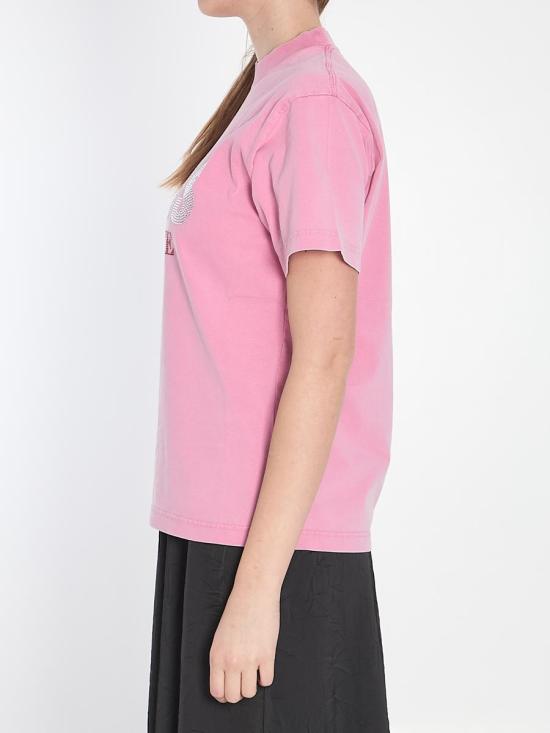 25SS 발렌시아가 반팔 티셔츠 700716 809122 TRVL5 9568 PINK - BALENCIAGA