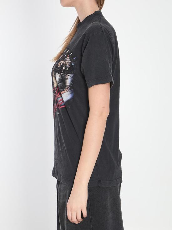 25SS 발렌시아가 반팔 티셔츠 8633300 809122 TRVO1 1041 Black - BALENCIAGA