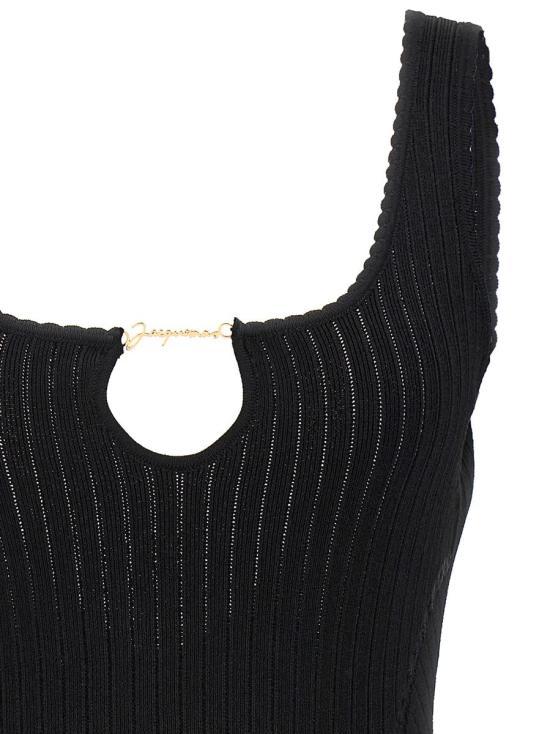  자크뮈스 숏 원피스 24E241KN3552355990 Black - JACQUEMUS