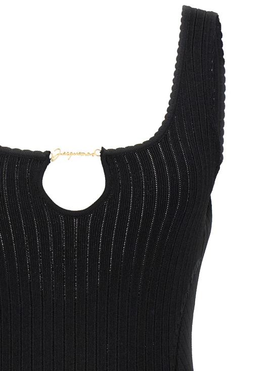  자크뮈스 숏 원피스 24E241KN3552355990 Black - JACQUEMUS