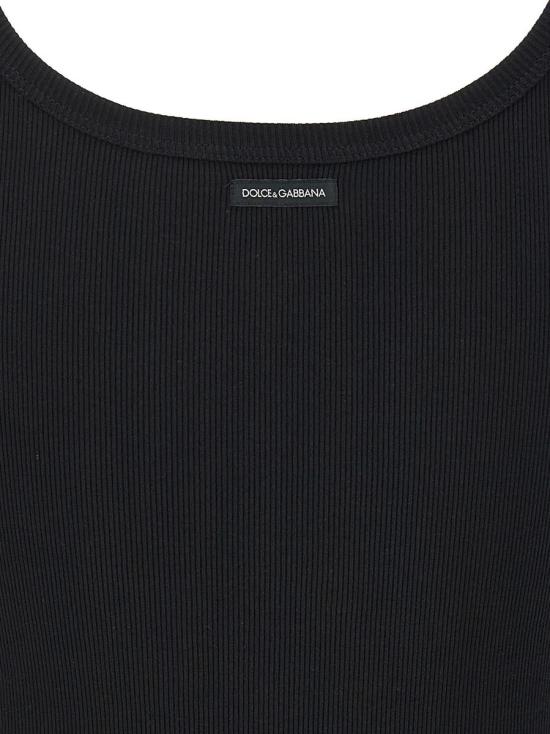  돌체앤가바나 민소매 티셔츠 F8U09TFU7AVN0000 Black - DOLCE & GABBANA