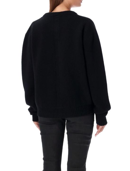 24FW 릭 오웬스 스웨터 24ARP02D3646KWV 09 Black - RICK OWENS