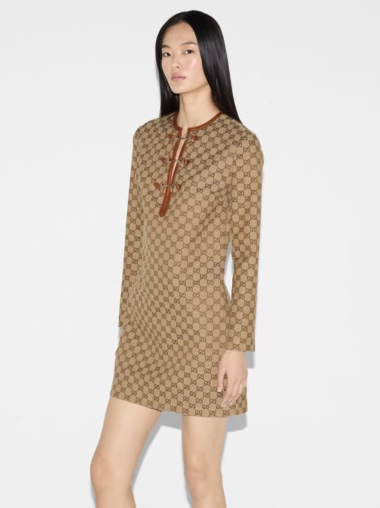 25SS 구찌 숏 원피스 820404Z8BZA 2190 Beige - GUCCI