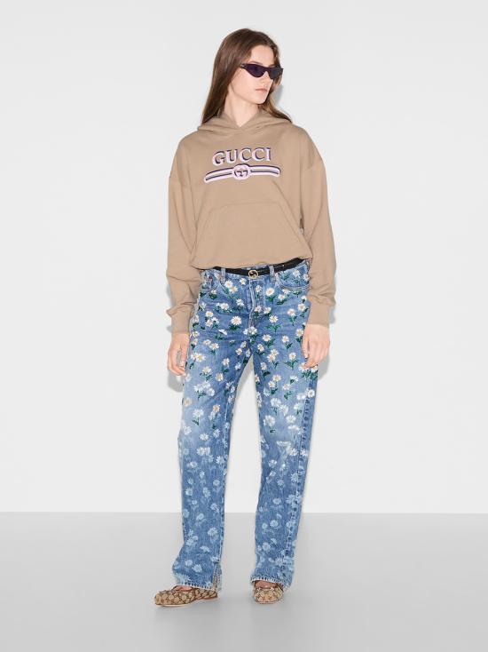 25SS 구찌 후드 티셔츠 787274XJG61 2397 Beige - GUCCI