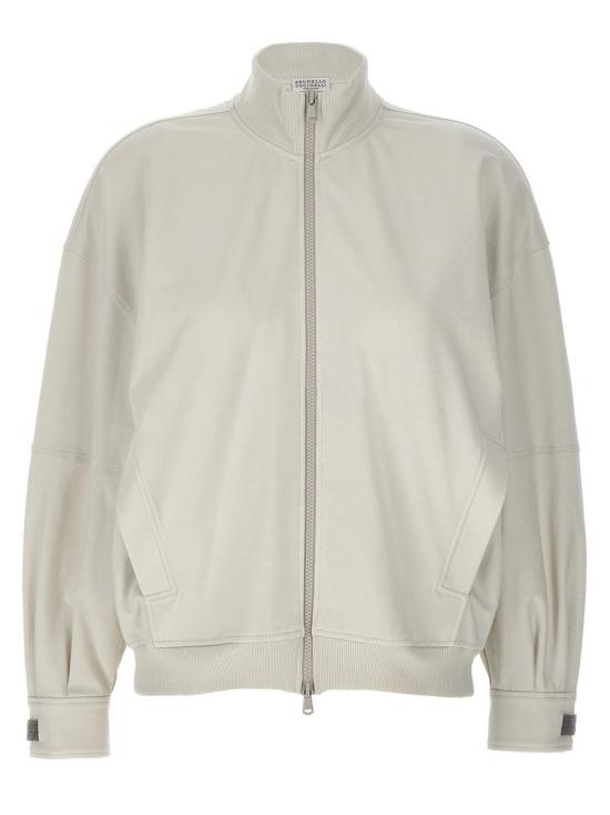 25SS 브루넬로 쿠치넬리 트레이닝 상의 MH827EP316C9443 GRAY