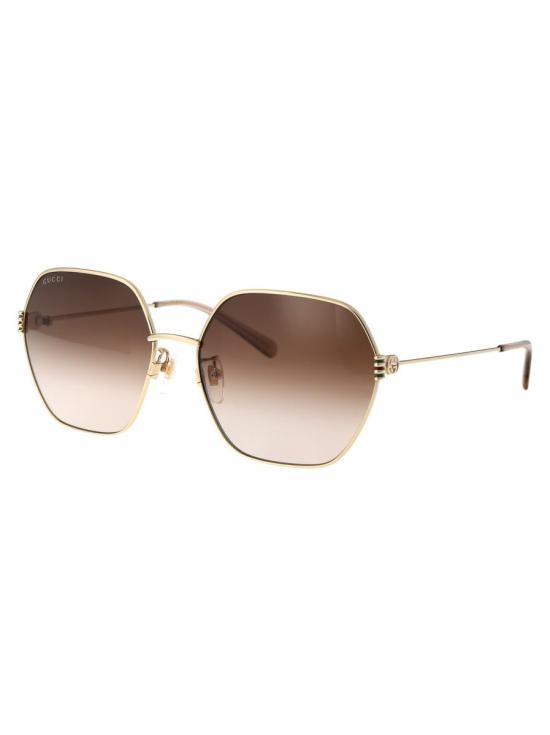 25FW 구찌 안경 GG1285SA 002 SUNGLASSES Gold - GUCCI