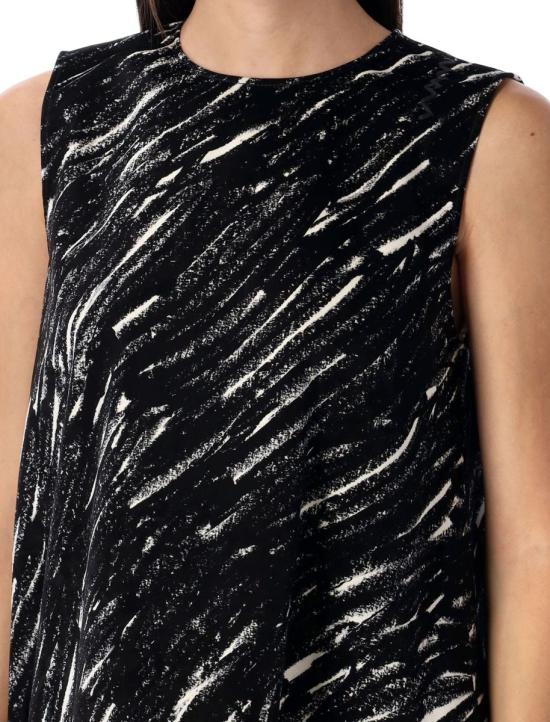 24FW 마르니 숏 원피스 24AABJD1344S0UTC432 CRN99 Black - MARNI