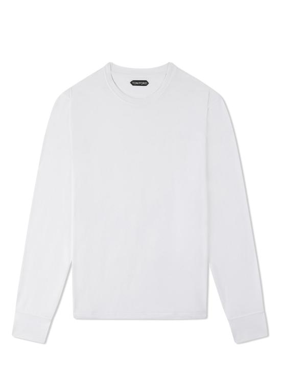 25FW 톰포드 긴팔 티셔츠 JCL006JMT002S23 AW002 WHITE