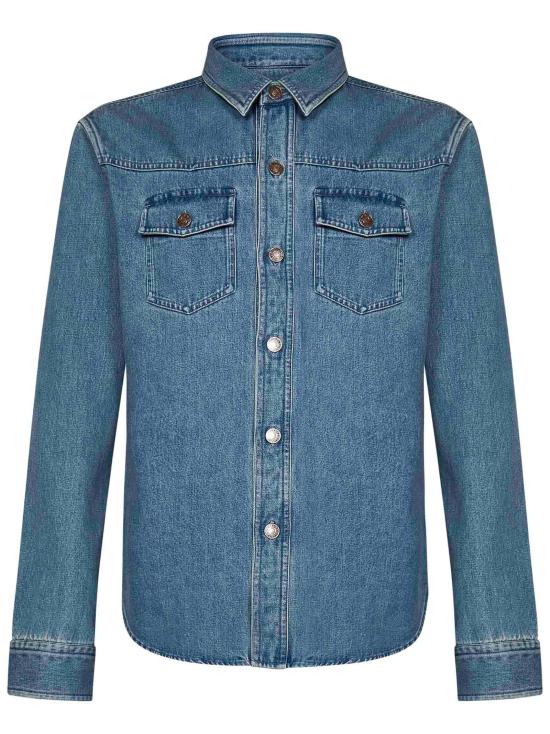 25FW 톰포드 긴팔 셔츠 HDS008FMC205S25 HB520 BLUE