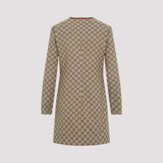 25SS 구찌 원피스 820404 Z8BZA 2190 CAMEL EBONY BROWN - GUCCI