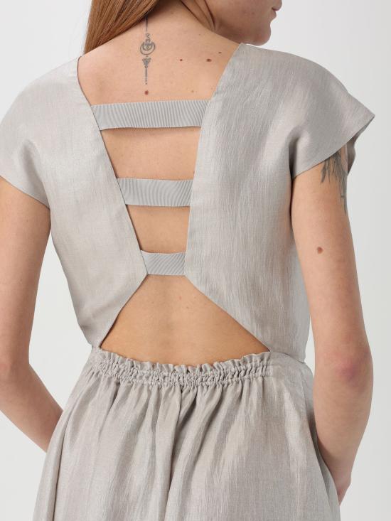 25SS 엠포리오 아르마니 롱 원피스 EW001744TE14311 U8011 rosa - EMPORIO ARMANI