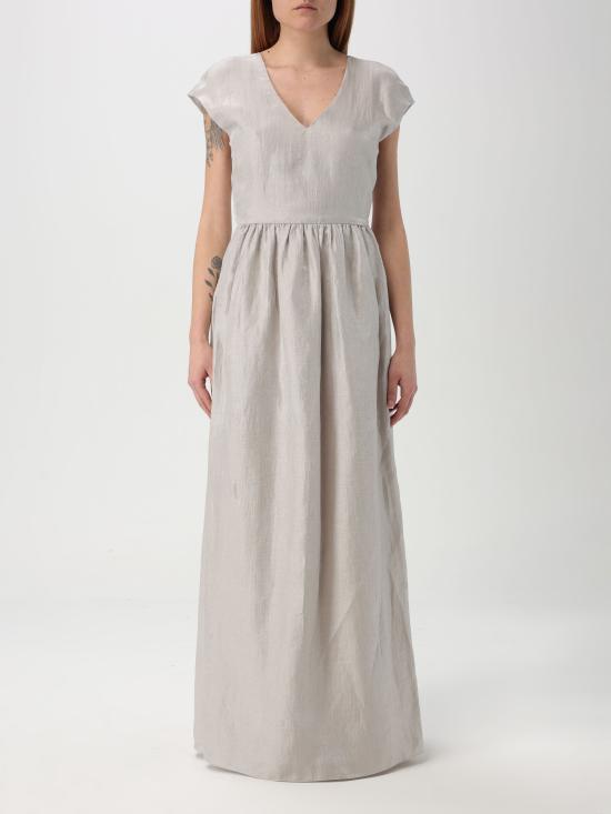 25SS 엠포리오 아르마니 롱 원피스 EW001744TE14311 U8011 rosa