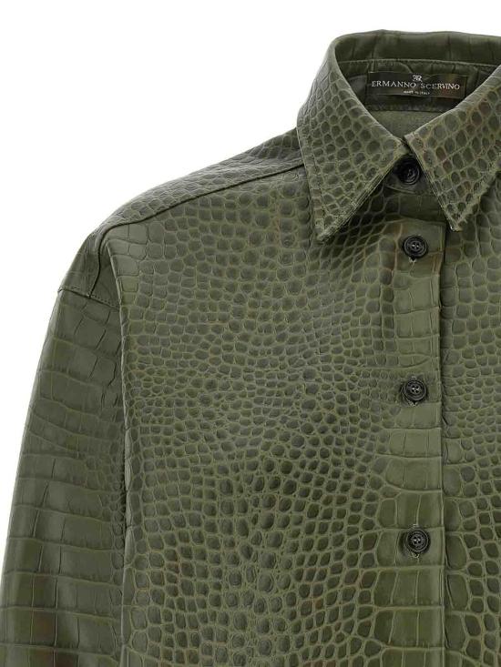  에르마노 설비노 셔츠 D452K700IYR80515 Green - ERMANNO SCERVINO