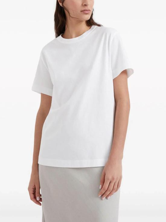26SS 브루넬로 쿠치넬리 코튼 티셔츠 M0T81BI100C6159 White - BRUNELLO CUCINELLI