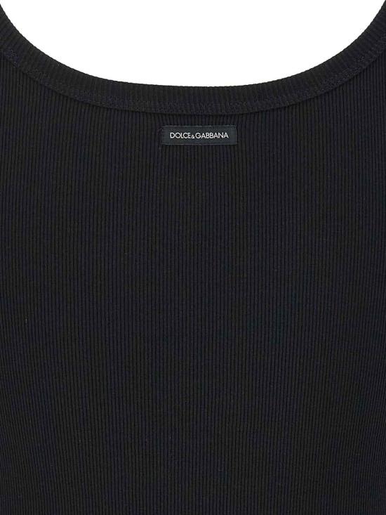  돌체앤가바나 민소매 티셔츠 F8U09TFU7AVN0000 Black - DOLCE & GABBANA