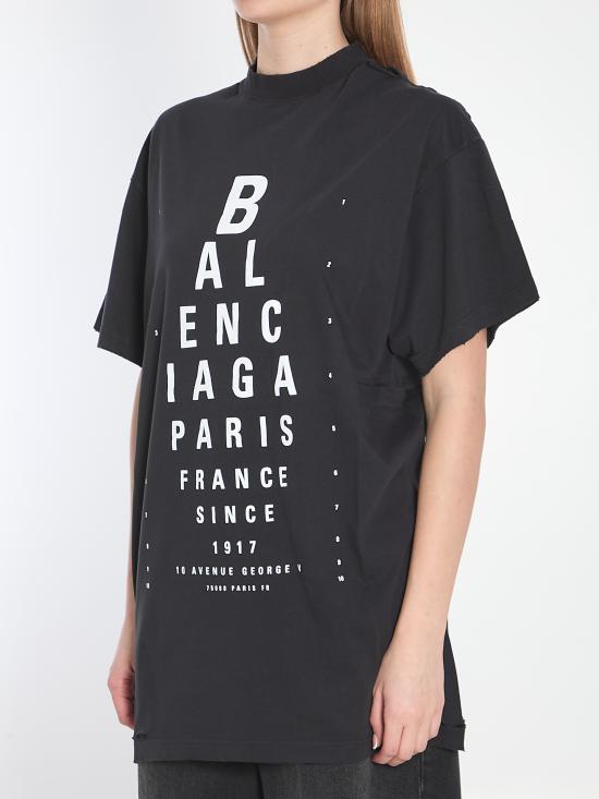 25SS 발렌시아가 반팔 티셔츠 811688 BLACK - BALENCIAGA