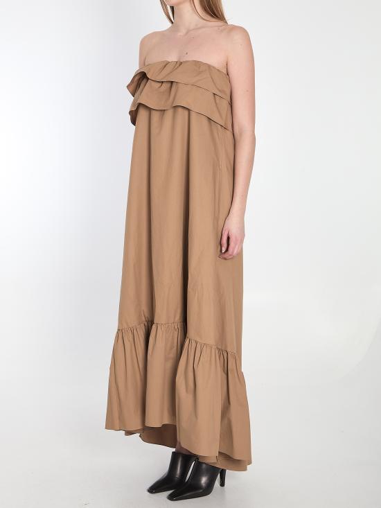 25SS 생로랑 미디 원피스 818380 BEIGE - SAINT LAURENT