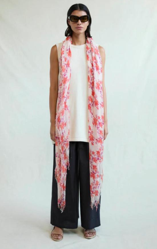  Chan Luu 머플러/스카프 찬 루 캐시미어 실크 스카프 포피 플로럴 - OTHER BRANDS