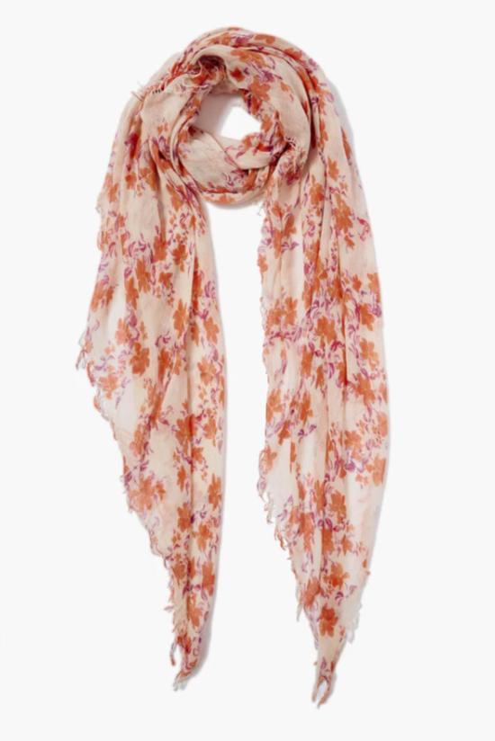  Chan Luu 머플러/스카프 찬 루 캐시미어 실크 스카프 포피 플로럴
