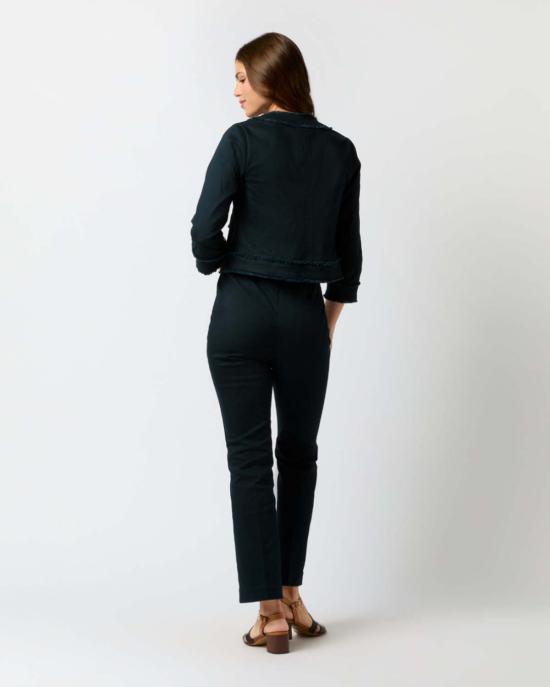  매쉬번 크롭 팬츠 Mashburn Fayette 플레어  네이비 스트레치 트윌 - MASHBURN