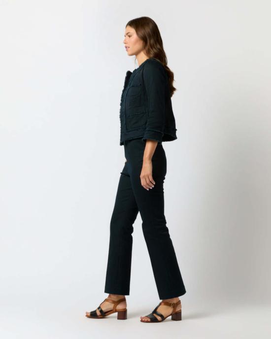  매쉬번 크롭 팬츠 Mashburn Fayette 플레어  네이비 스트레치 트윌 - MASHBURN