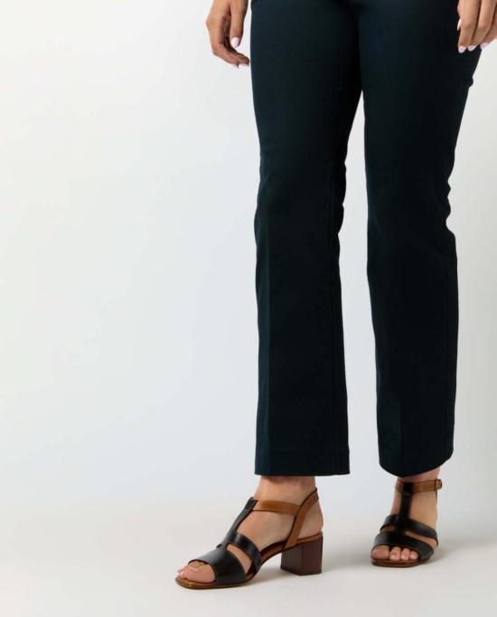  매쉬번 크롭 팬츠 Mashburn Fayette 플레어  네이비 스트레치 트윌 - MASHBURN