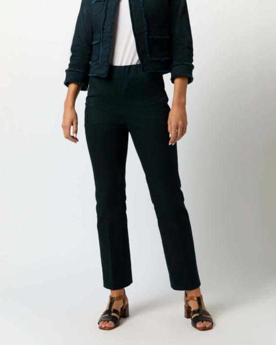  매쉬번 크롭 팬츠 Mashburn Fayette 플레어  네이비 스트레치 트윌 - MASHBURN