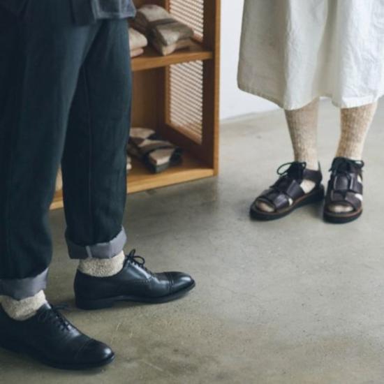  Yahae 양말 야해 가라부 슬리퍼  내추럴/브라운 - OTHER BRANDS