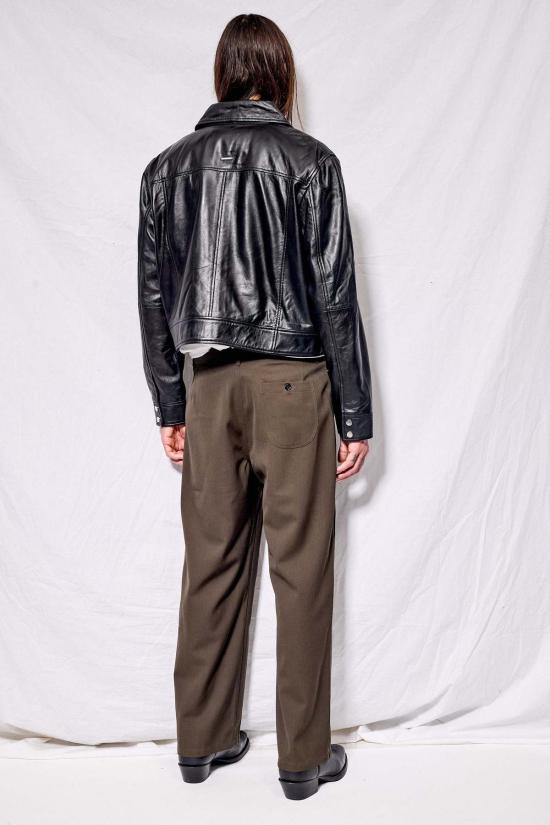  DEADWOOD 가죽 자켓 데드우드 게이블 재킷 블랙 - DEADWOOD