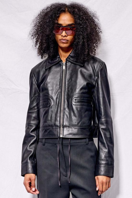  DEADWOOD 가죽 자켓 데드우드 게이블 재킷 블랙 - DEADWOOD