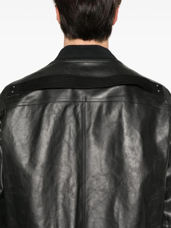  릭 오웬스 가죽 자켓 RU01E5778LTP 09 BLACK - RICK OWENS