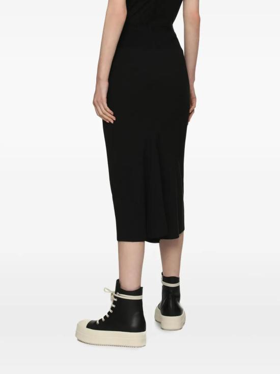 25SS 릭 오웬스 롱 스커트 RP01E7332Y 09 BLACK - RICK OWENS