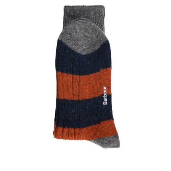 Barbour US 양말 Barbour Us Houghton 스트라이프  네이비/진저 - OTHER BRANDS