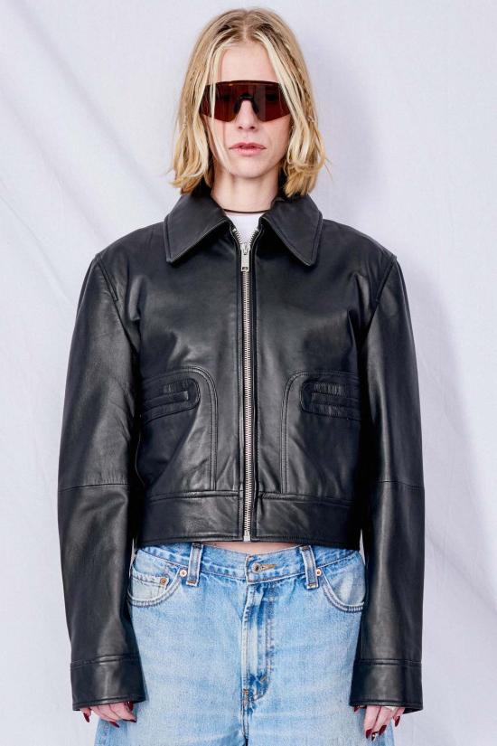  DEADWOOD 가죽 자켓 데드우드 게이블 재킷 블랙 - OTHER BRANDS