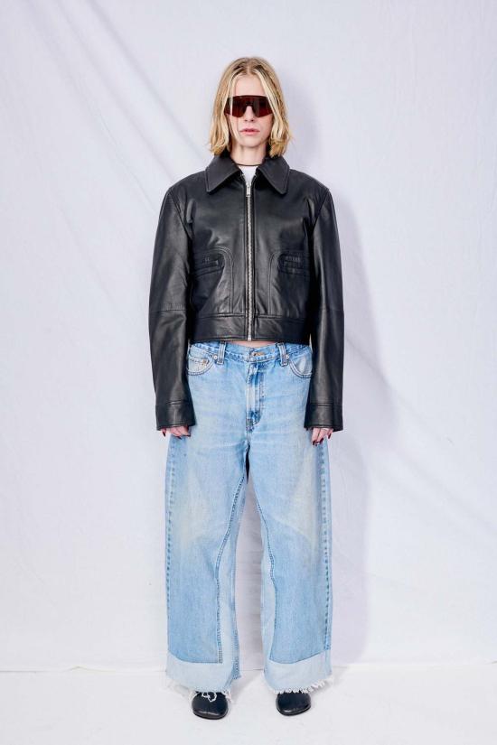  DEADWOOD 가죽 자켓 데드우드 게이블 재킷 블랙 - OTHER BRANDS