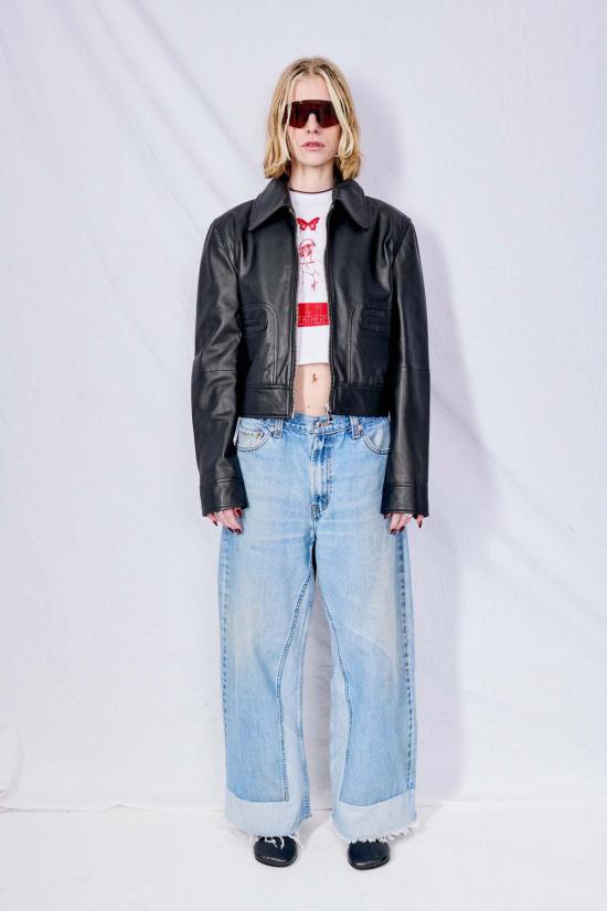  DEADWOOD 가죽 자켓 데드우드 게이블 재킷 블랙 - OTHER BRANDS