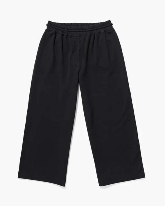  Richer Poorer 스트레이트 팬츠 재활용 플리스 와이드 레그 팬츠 블랙 - OTHER BRANDS