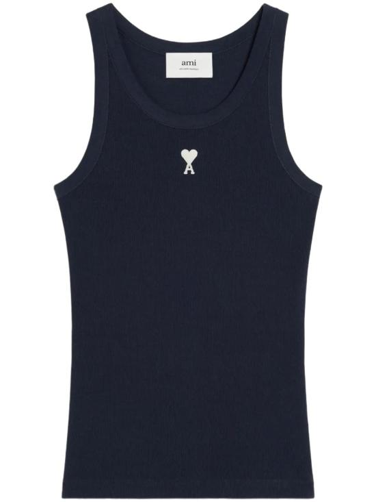  아미 민소매 티셔츠 E25FTK160JE0117 midnight blue