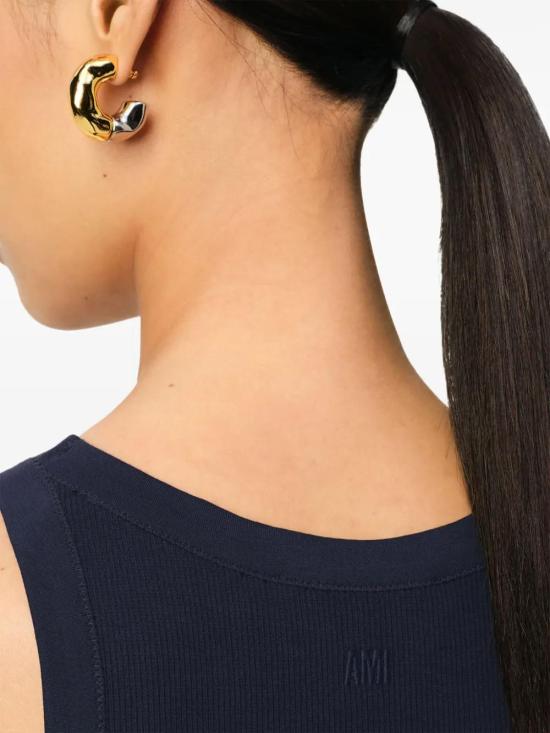  아미 민소매 티셔츠 E25FTK160JE0117 midnight blue - AMI