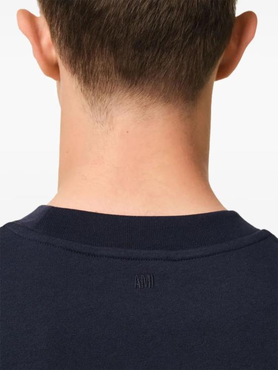  아미 반팔 티셔츠 UTS075726 navy - AMI