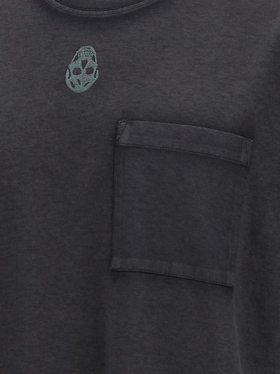 25SS 알렉산더 맥퀸 반팔 티셔츠 815068QTAC60548 Black - ALEXANDER MCQUEEN