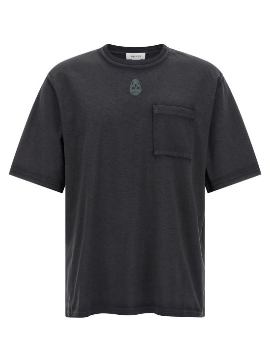 25SS 알렉산더 맥퀸 반팔 티셔츠 815068QTAC60548 Black