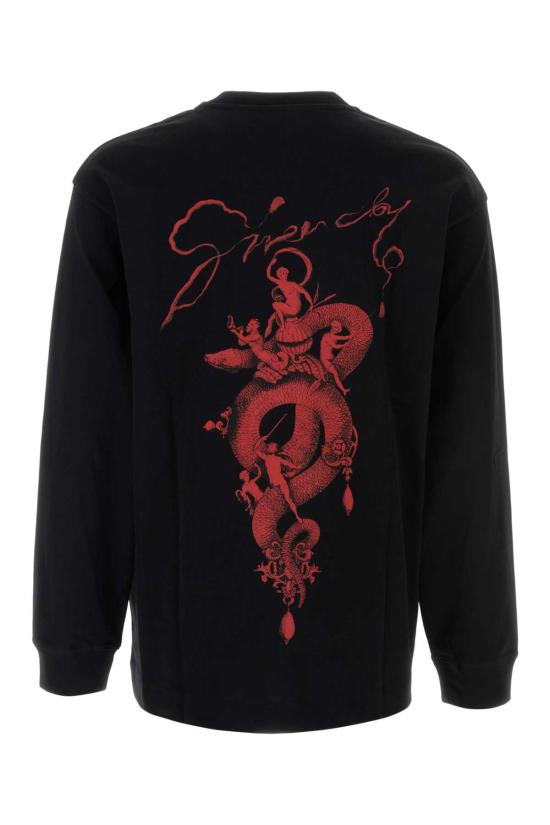  지방시 긴팔 티셔츠 BM71MH3YPX 001 BLACK DOM - GIVENCHY
