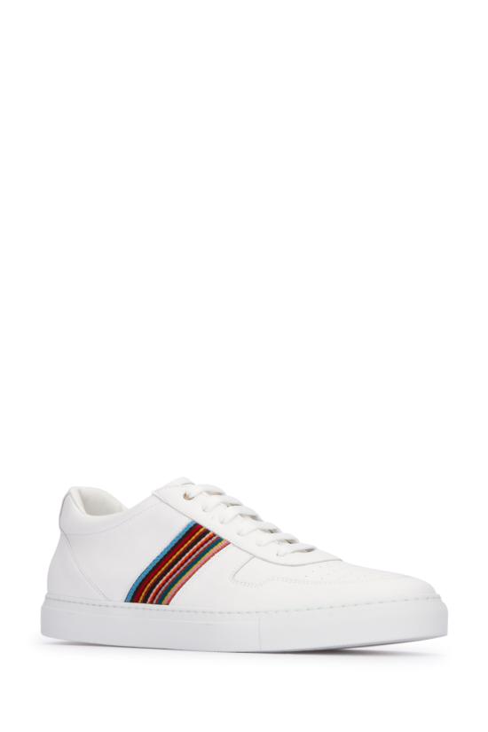  폴 스미스 FERMI 레더 스니커즈 폴 스미스 M1S FER01 JTRI 01 WHITE DOM - PAUL SMITH
