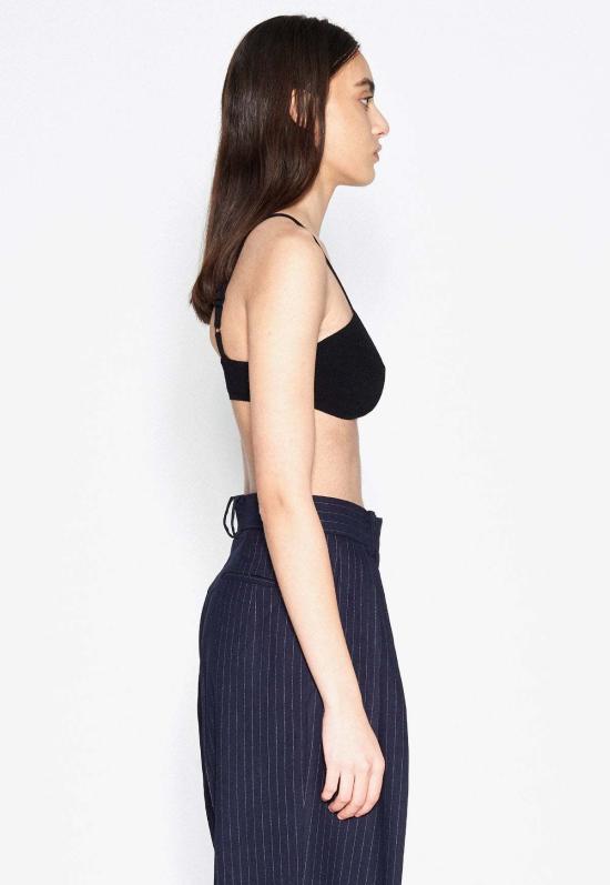  Another 민소매 티셔츠 어나더 니트 브랄렛 탑 블랙 - OTHER BRANDS