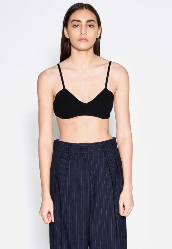  Another 민소매 티셔츠 어나더 니트 브랄렛 탑 블랙