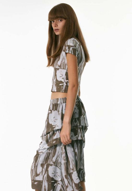  Theopen Product 반팔 티셔츠 Theopen 제품 플랜터 베이비 티셔츠 브라운 - OTHER BRANDS