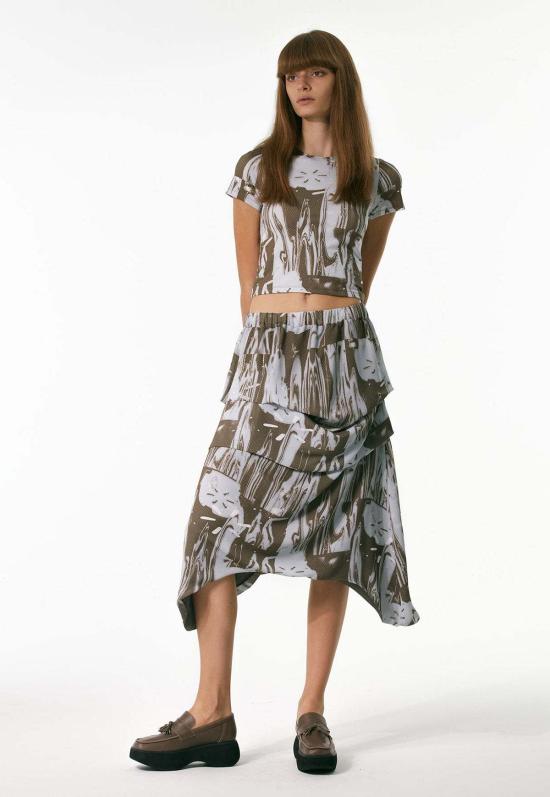  Theopen Product 반팔 티셔츠 Theopen 제품 플랜터 베이비 티셔츠 브라운 - OTHER BRANDS